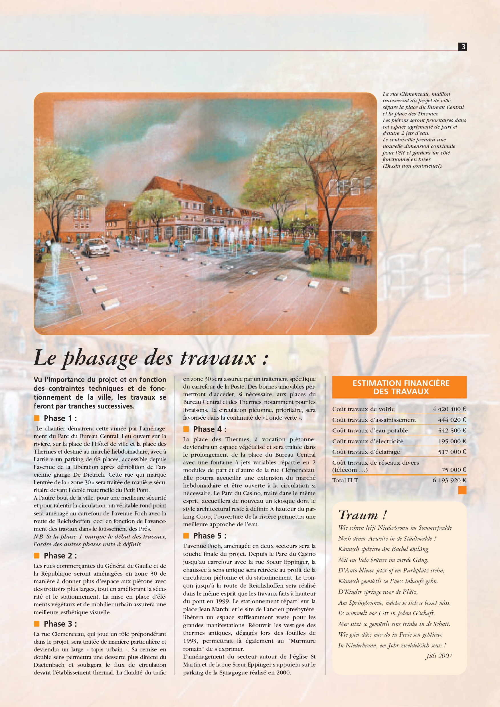 La réhabilitation du centre-ville paru dans le magazine Sources